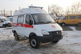 Автомобиль скорой медицинской помощи «класса В» на полноприводном шасси ГАЗ-221717, «Соболь-Бизнес»